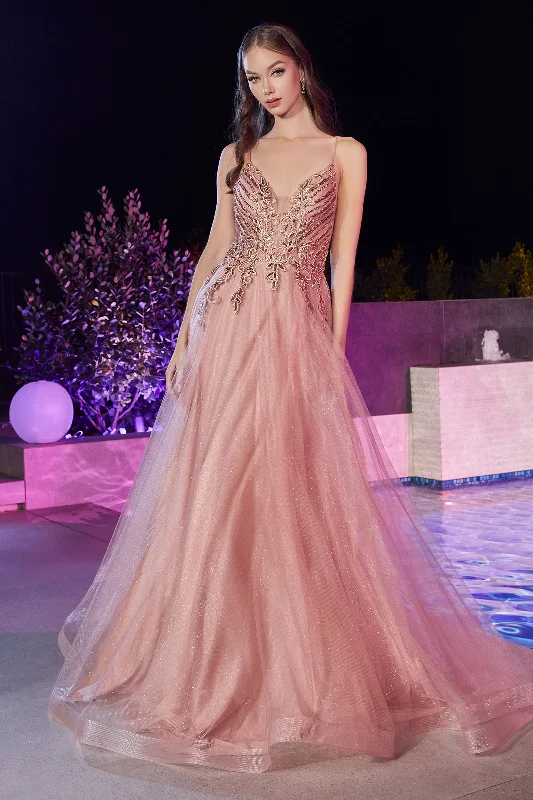 Enchanting Lace and Glitter: Cinderella Divine's Dreamy Gown for Unforgettable Moments